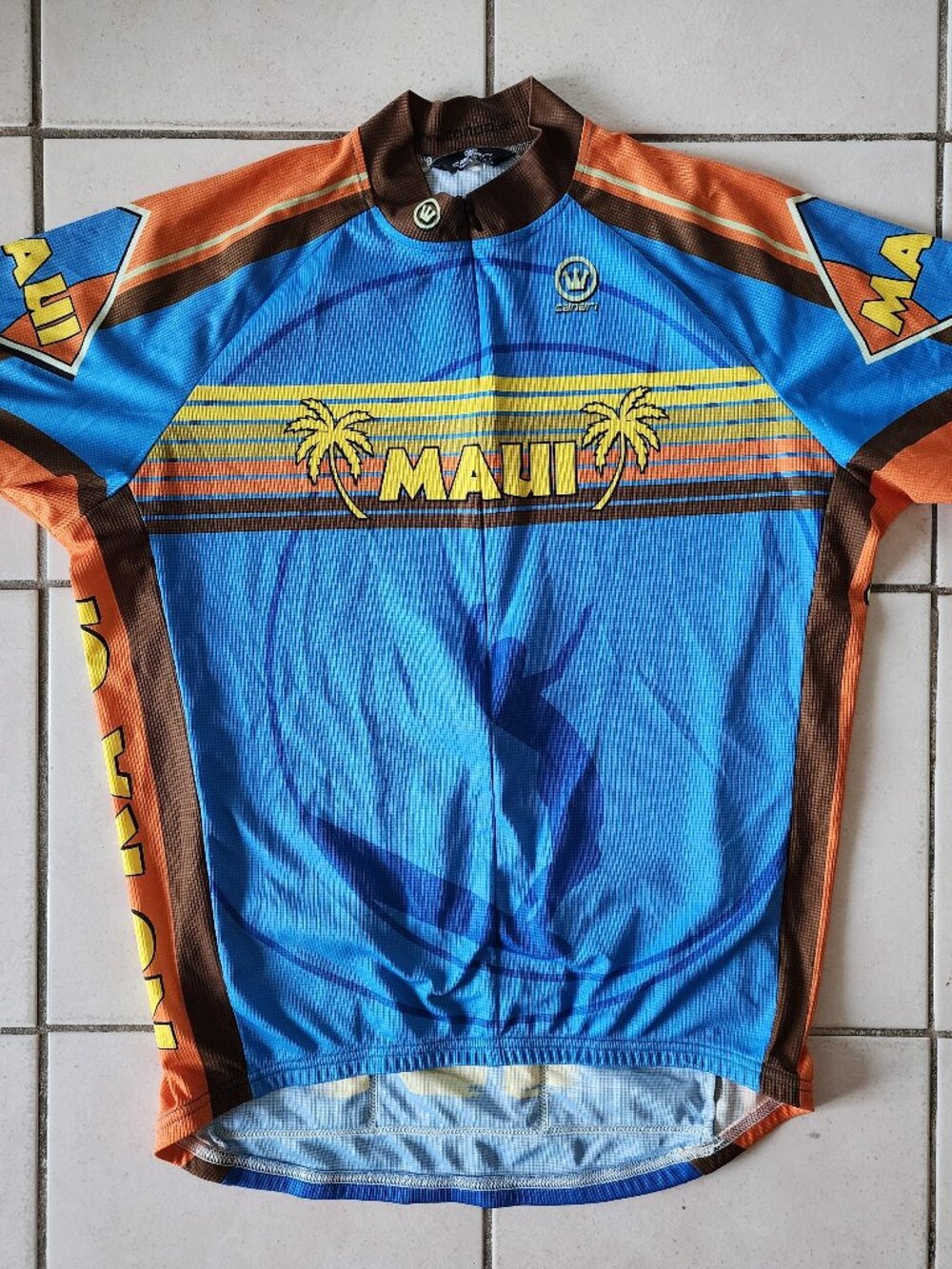 Canari Cycling Jersey, Maui, Blue/Orange/Red, XL-XXL